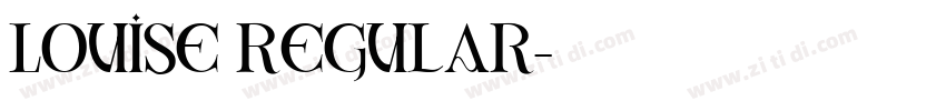 Louise Regular字体转换